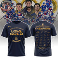 USA Olympic Hockey Champions All Players Signature Signature Two Sided 2026 Shirt