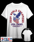 USA Owns Hockey 2026 World Champions vintage shirt