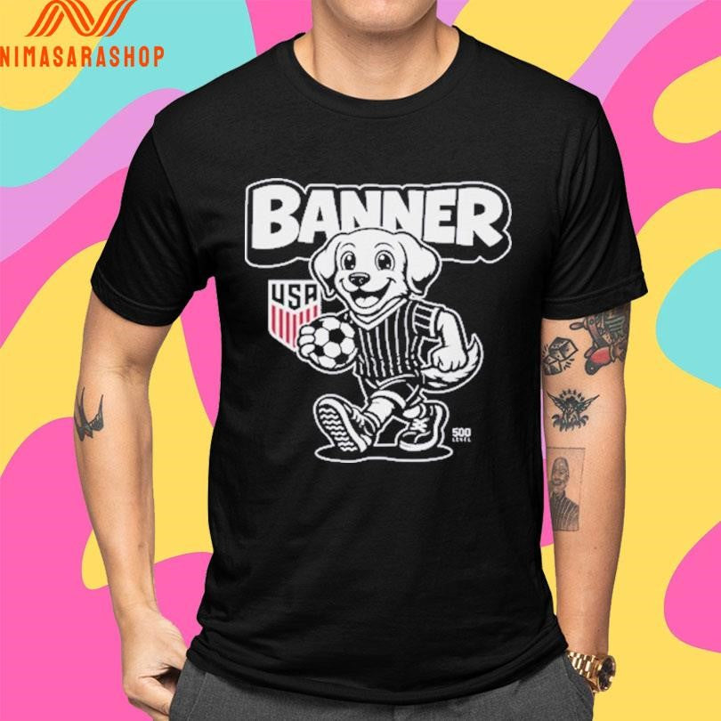 USA Soccer Mascot Banner Shirts