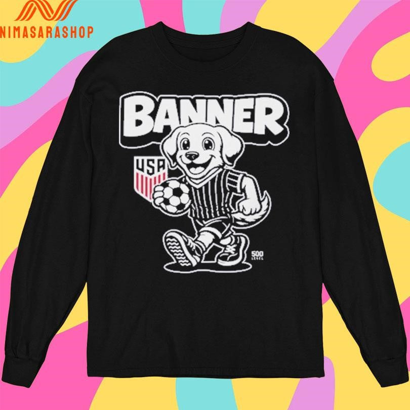 USA Soccer Mascot Banner Shirts