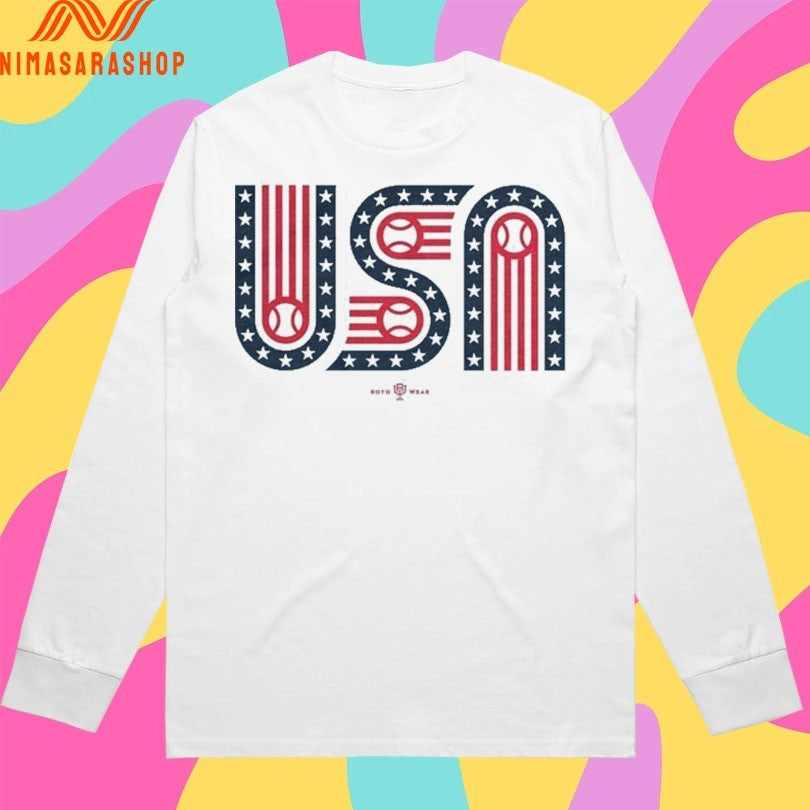 USA Stars Stripes And Baseball Shirts