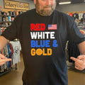 USA Team 2026 Red White Blue Gold Shirt