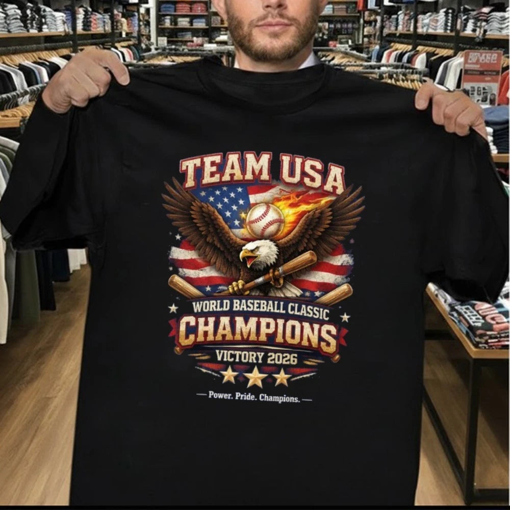 USA Team World Baseball 2026 Classic Champions Victory Shirt