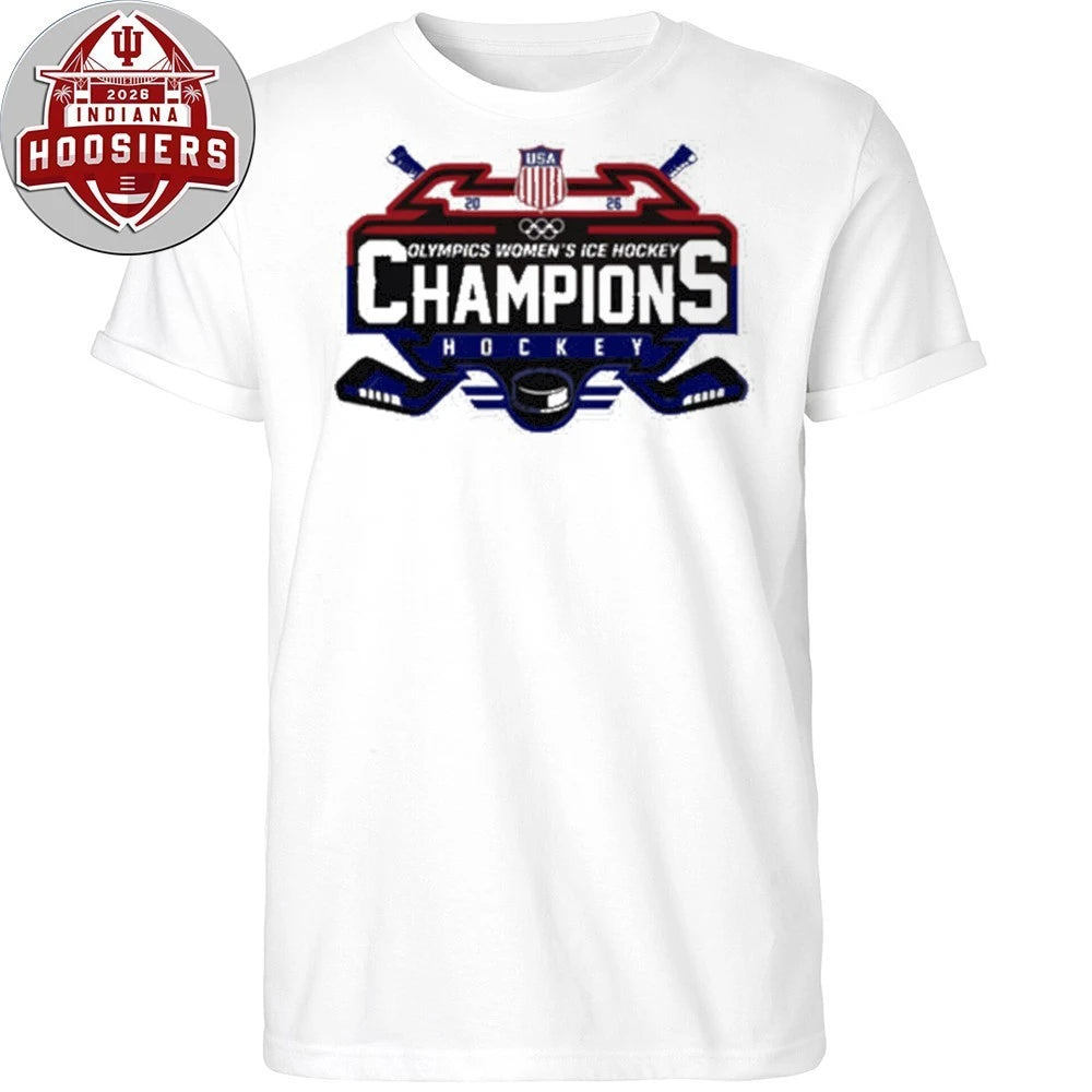USA Women National ICE Hockey Team 2026 Olympic Gold Logo T-Shirt