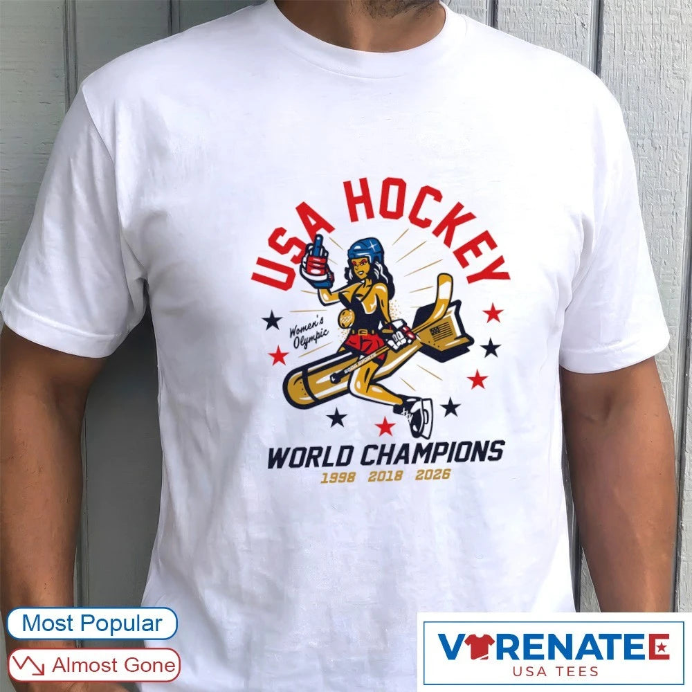 USA Women’s Hockey World Champions 1998 – 2026 shirt