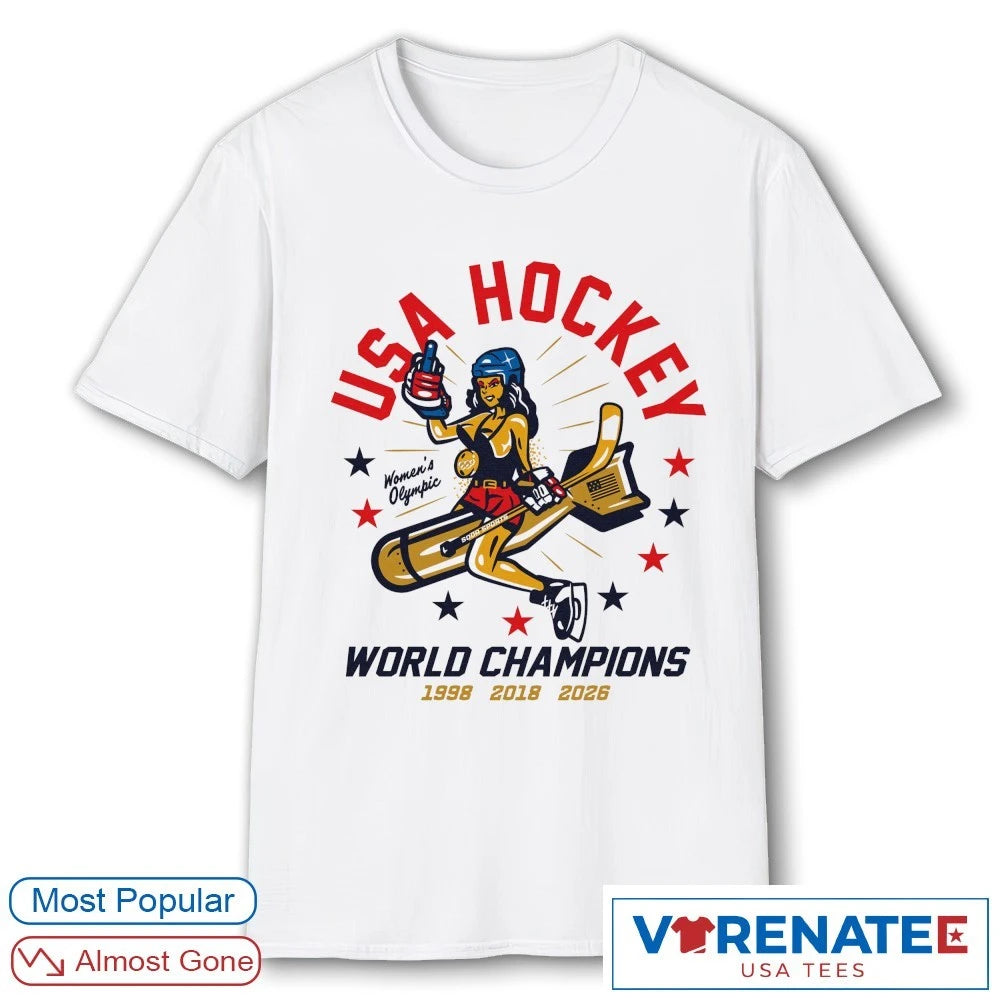 USA Women’s Hockey World Champions 1998 – 2026 shirt