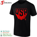 USA soccer red logo shirt
