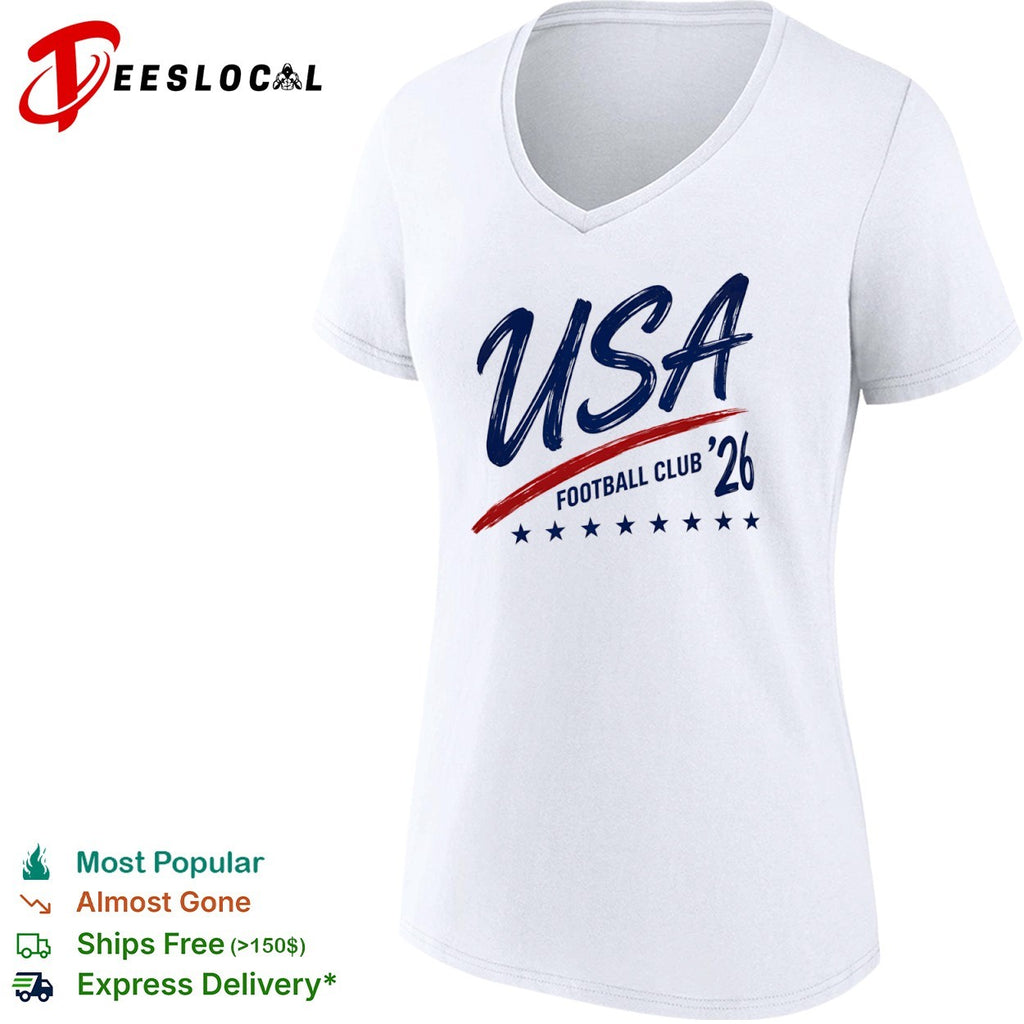 USA soccer team stars line football club 26 shirt
