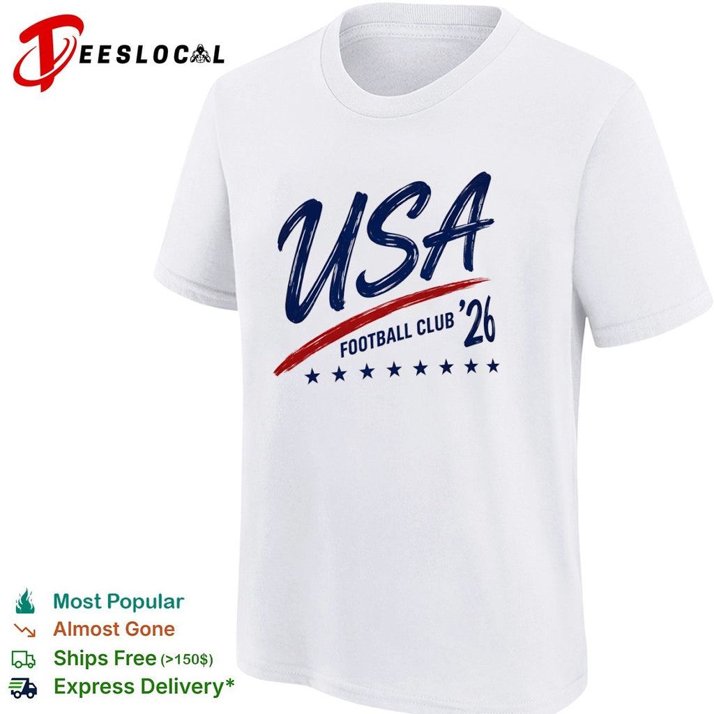 USA soccer team stars line football club 26 shirt