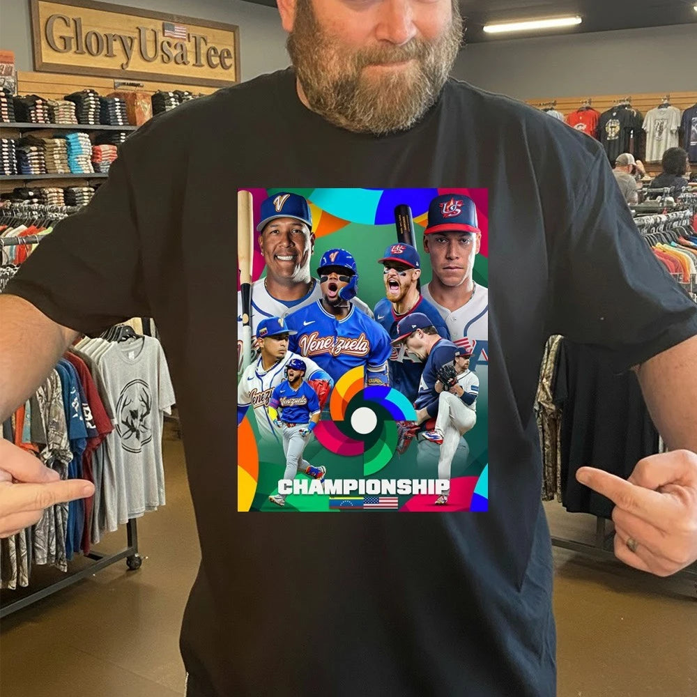 USA vs Venezuela World Baseball Classic Final Championship 2026 Poster Shirt