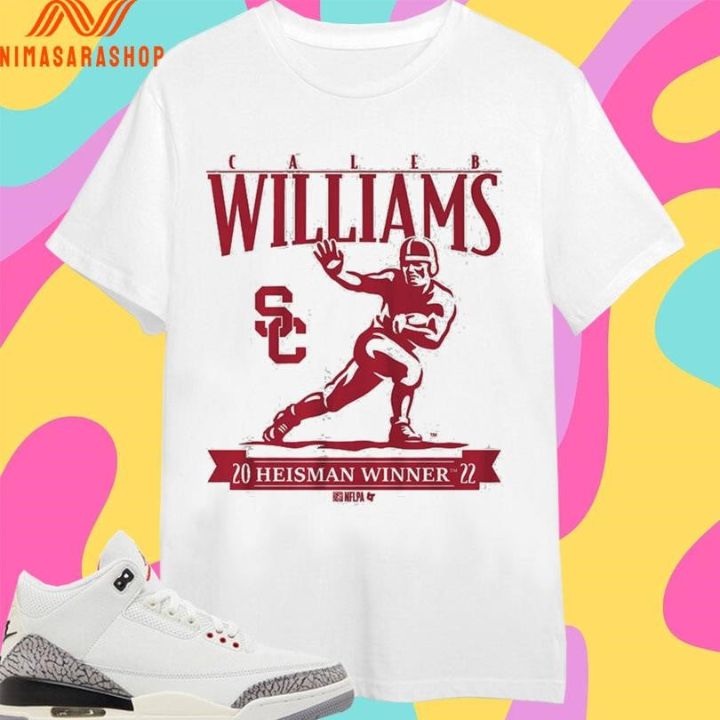 USC Trojans Football Caleb Williams Heisman Winner Trophy Shirts
