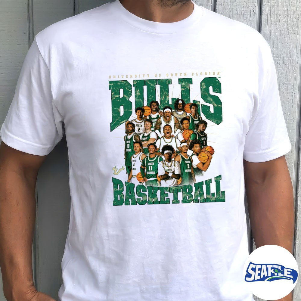 USF NCAA Men’s Basketball Team Collage 2026 shirt