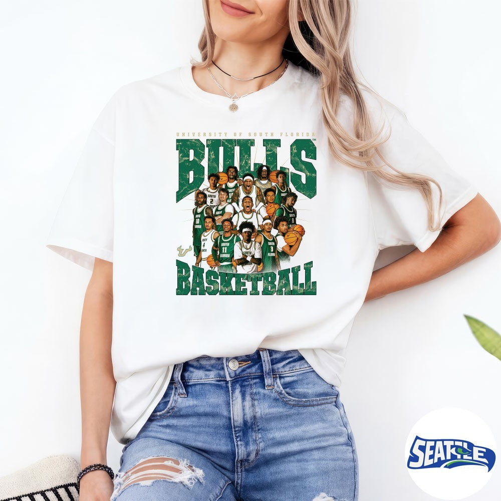 USF NCAA Men’s Basketball Team Collage 2026 shirt