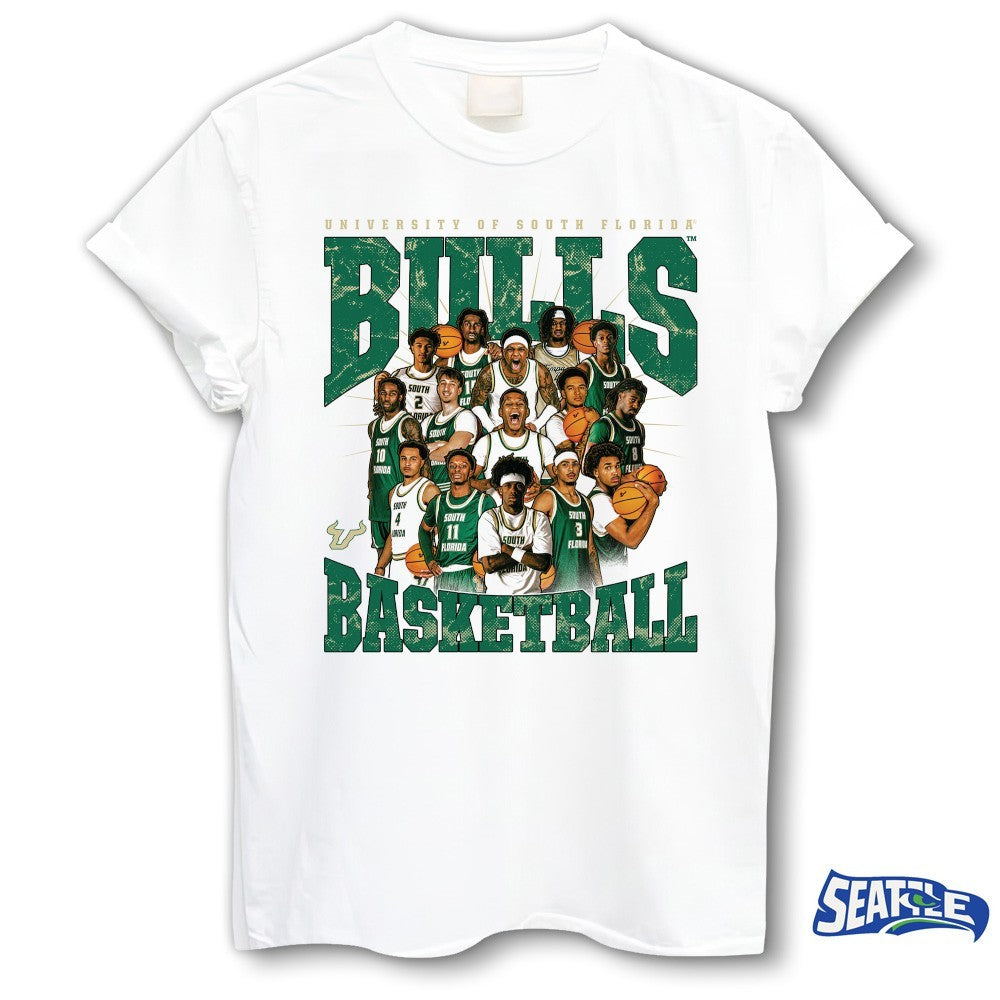 USF NCAA Men’s Basketball Team Collage 2026 shirt