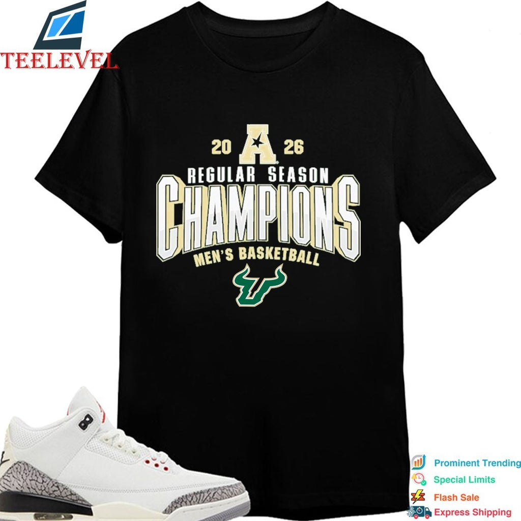 USF South Florida Bulls 2026 AAC Men’s Basketball Regular Season Champions T-Shirts