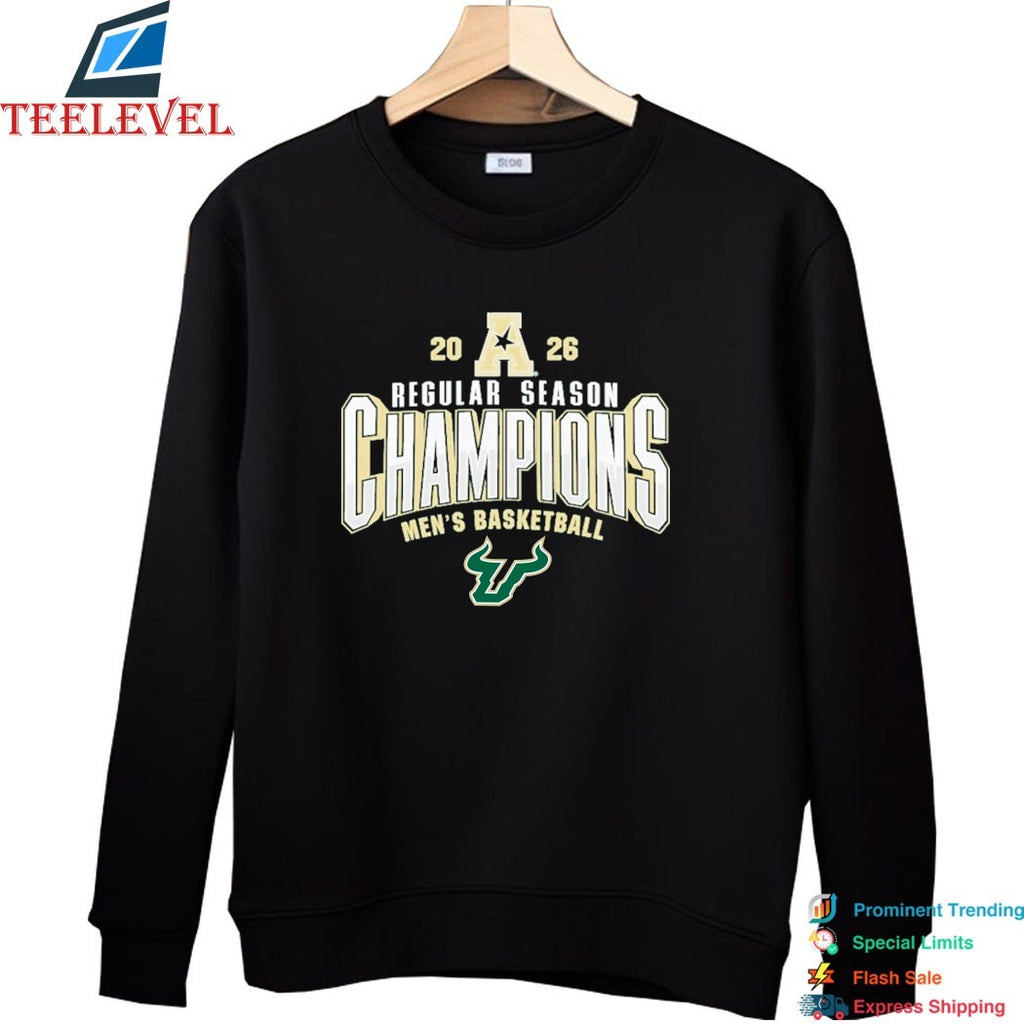 USF South Florida Bulls 2026 AAC Men’s Basketball Regular Season Champions T-Shirts