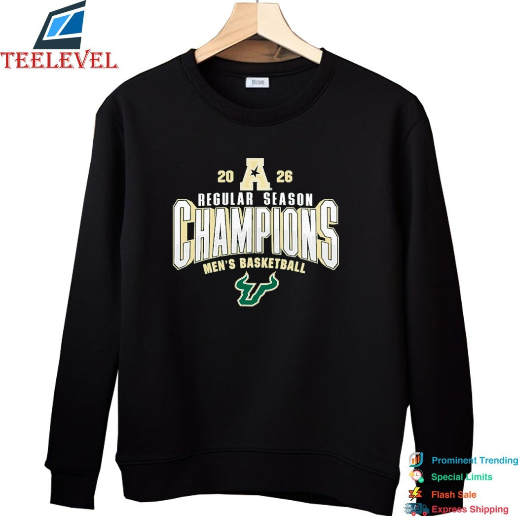 USF South Florida Bulls 2026 AAC Men’s Basketball Regular Season Champions T-Shirts