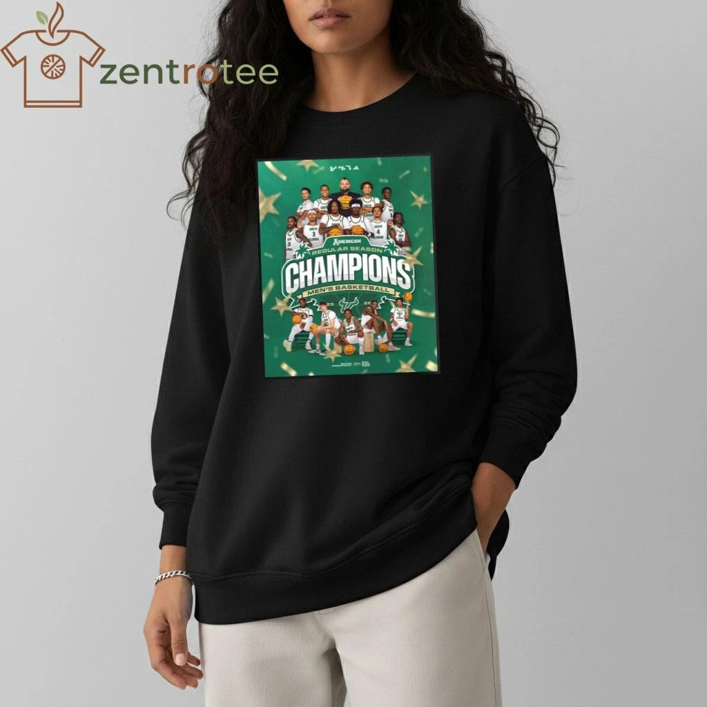 USF South Florida Bulls Men’s Basketball 2025 2026 ACC Regular Season Champions tee