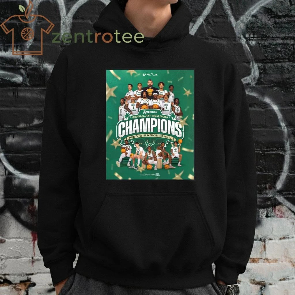 USF South Florida Bulls Men’s Basketball 2025 2026 ACC Regular Season Champions tee