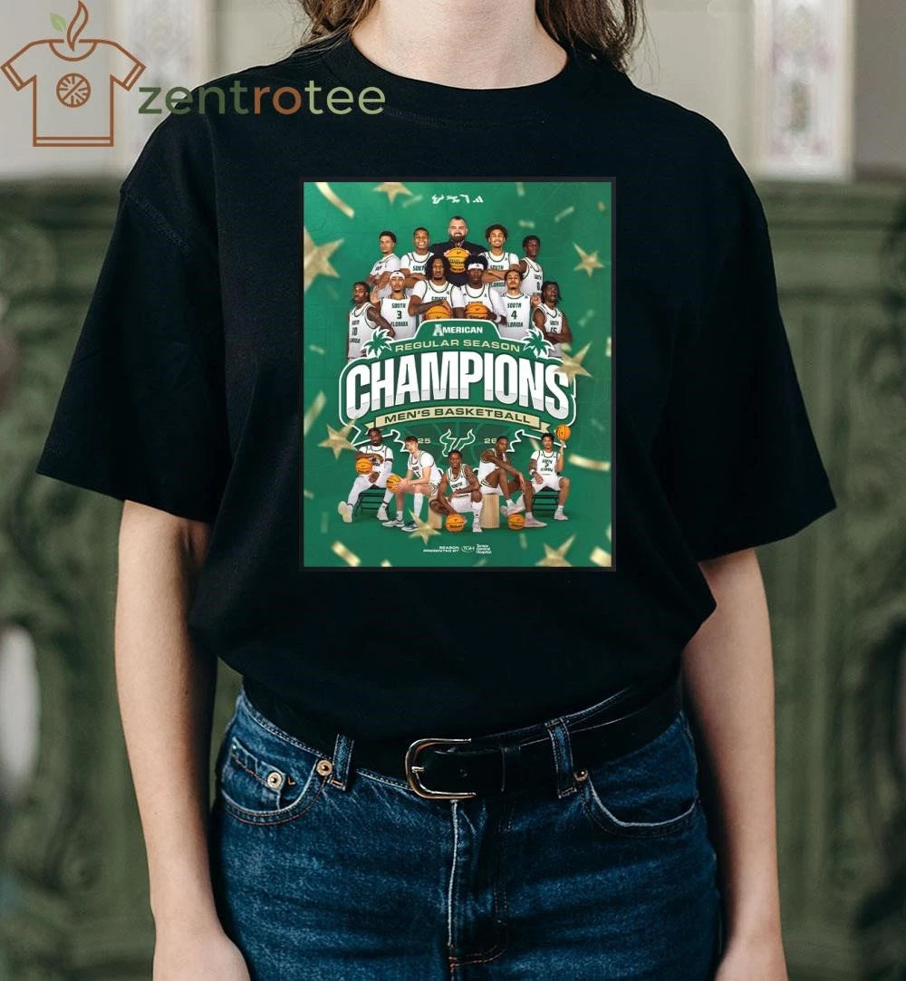USF South Florida Bulls Men’s Basketball 2025 2026 ACC Regular Season Champions tee