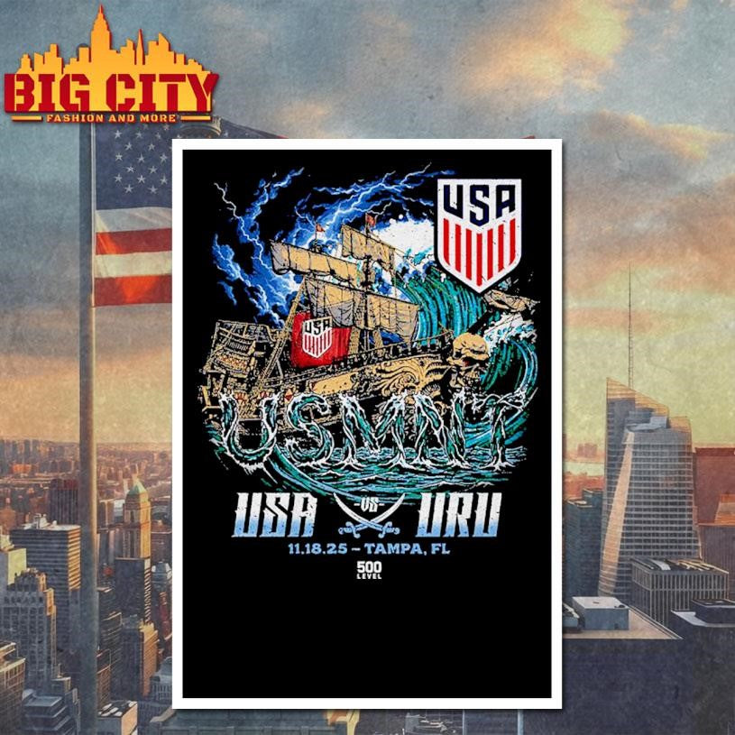 USMNT Vs. Uruguay USA Soccer 11-18-2025 shirt