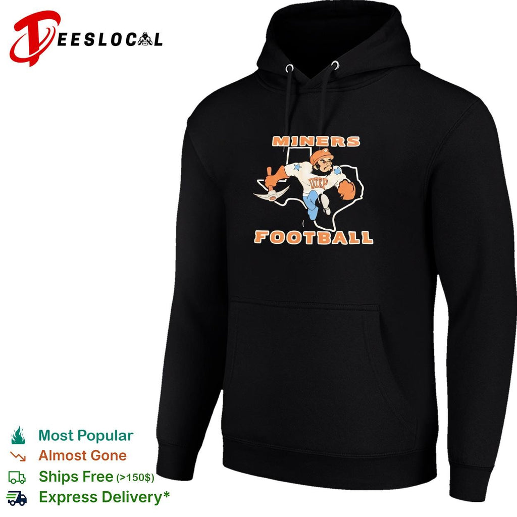 UTEP Miners football Texas mascot vintage dark shirt