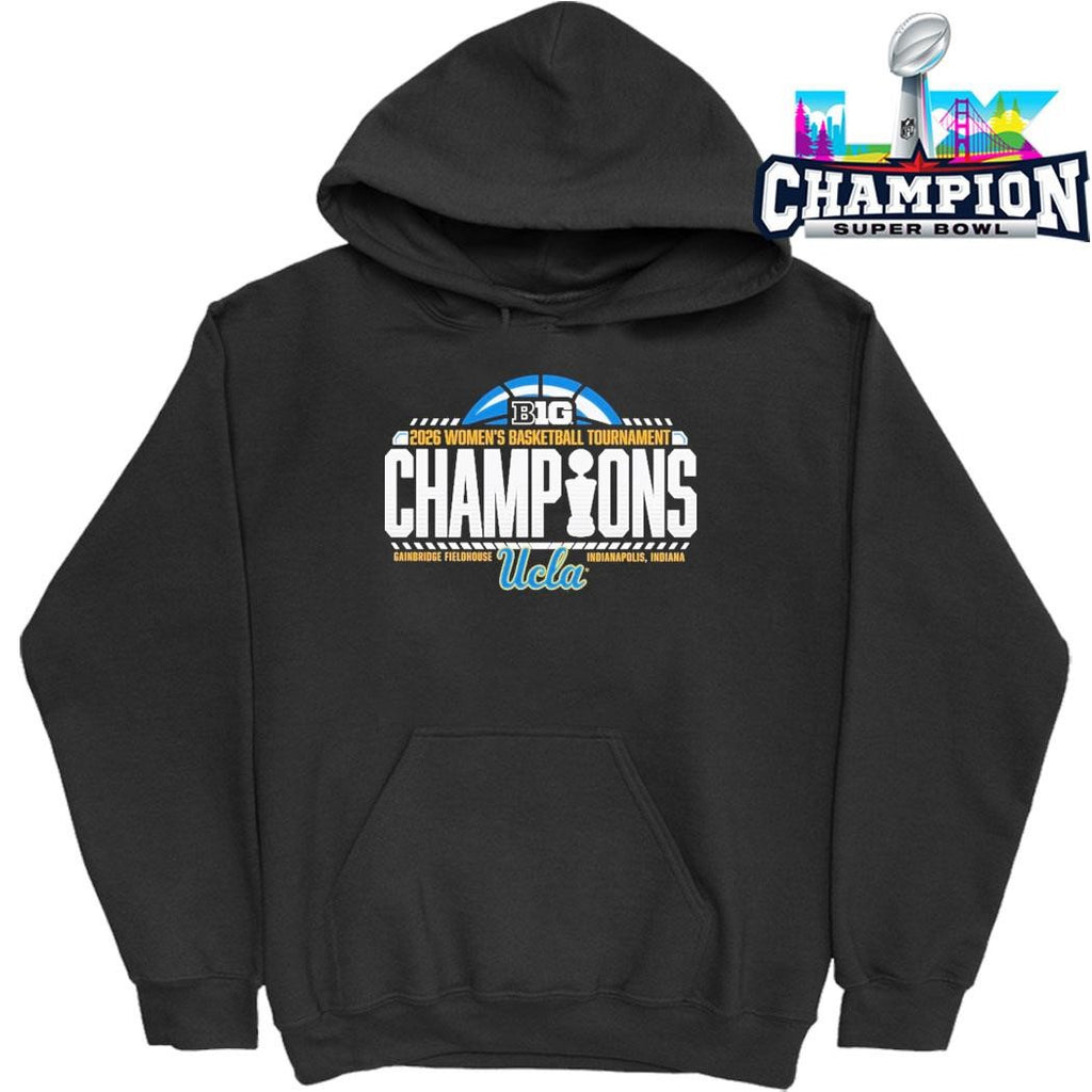 Ucla Bruins 2026 Big Ten Women’s Basketball Tournament Champions Locker Room Shirt