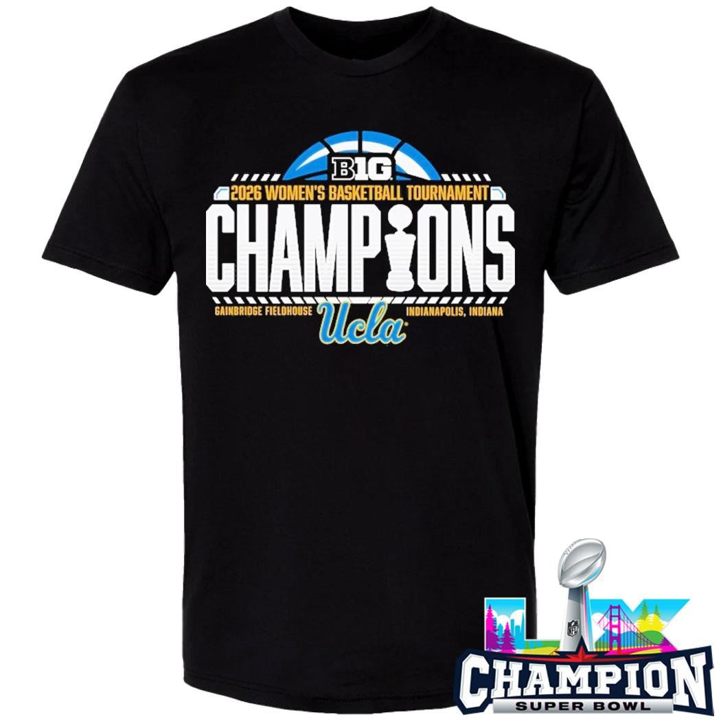Ucla Bruins 2026 Big Ten Women’s Basketball Tournament Champions Locker Room Shirt