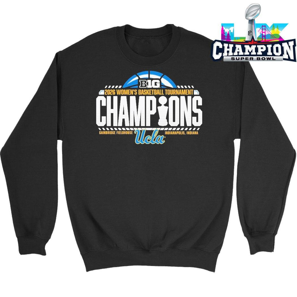 Ucla Bruins 2026 Big Ten Women’s Basketball Tournament Champions Locker Room Shirt