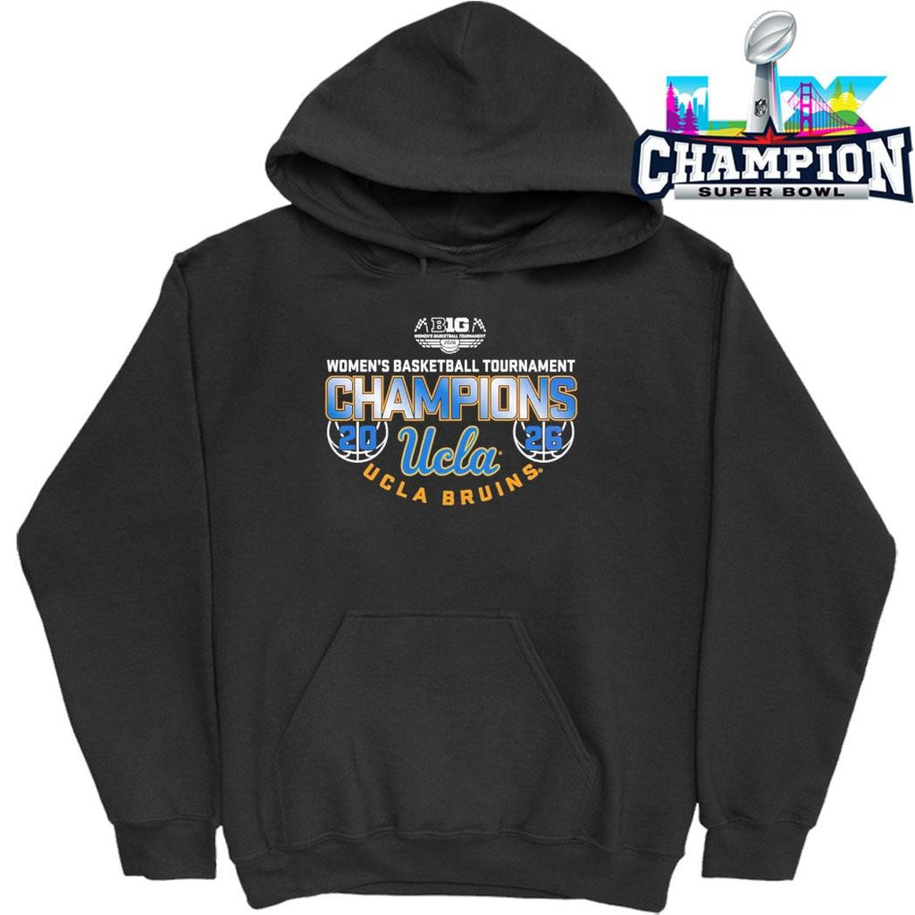 Ucla Bruins Women’s Basketball Back To Back Big 10 Tournament Champions Locker Room Shirt