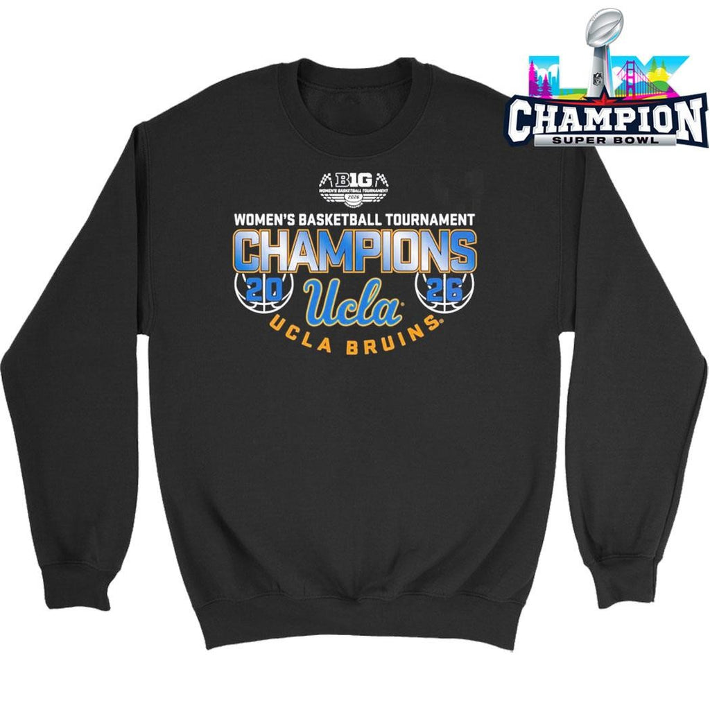 Ucla Bruins Women’s Basketball Back To Back Big 10 Tournament Champions Locker Room Shirt
