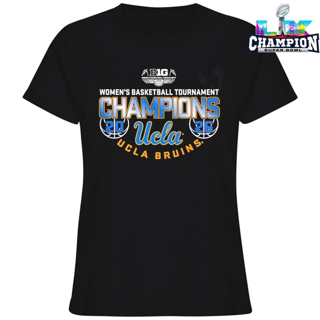 Ucla Bruins Women’s Basketball Back To Back Big 10 Tournament Champions Locker Room Shirt