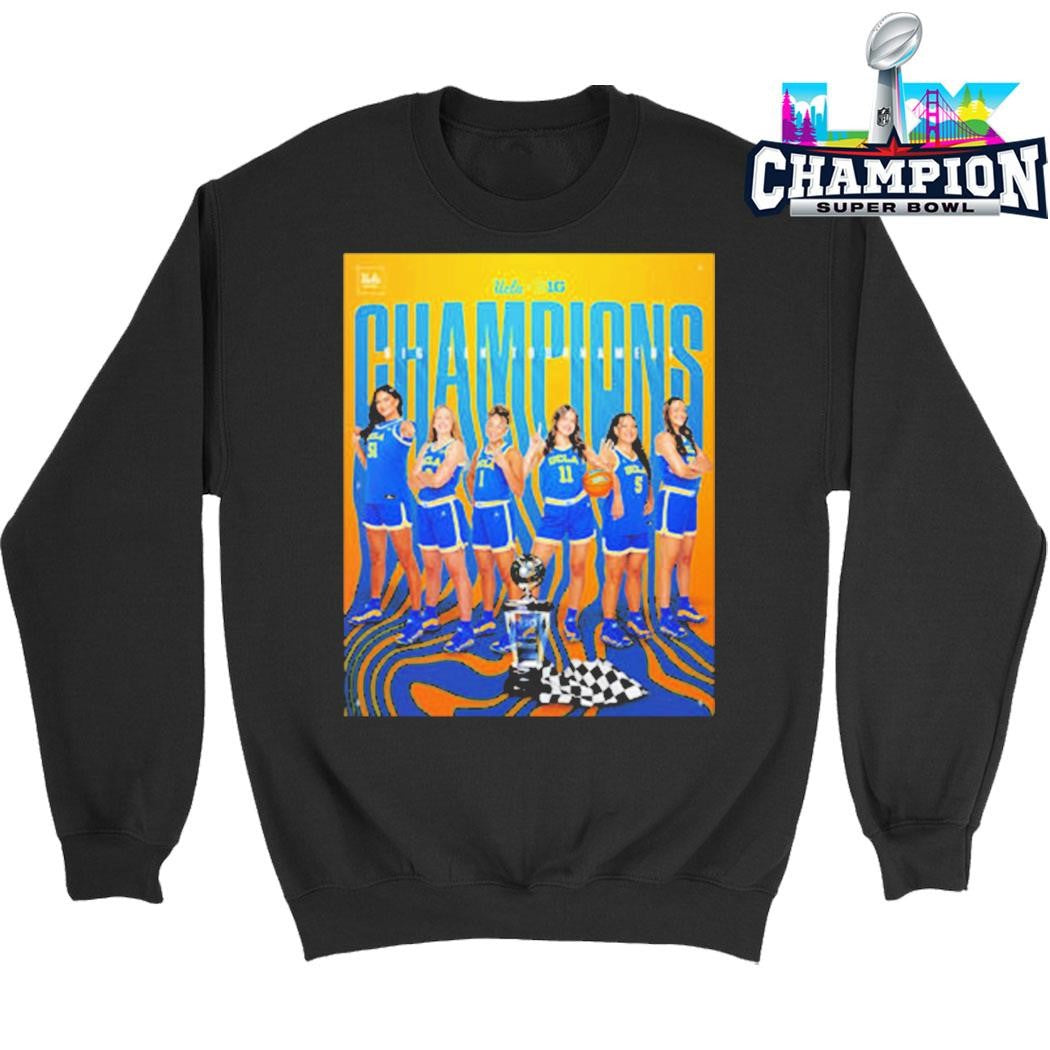 Ucla Bruins Women’s Basketball Champions Big Ten Tournament 2025 26 Shirt