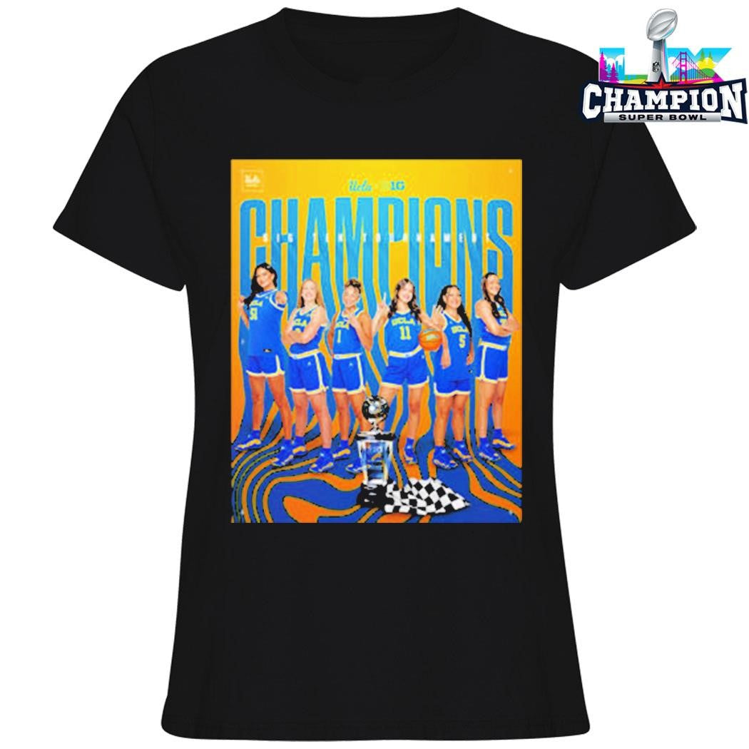 Ucla Bruins Women’s Basketball Champions Big Ten Tournament 2025 26 Shirt