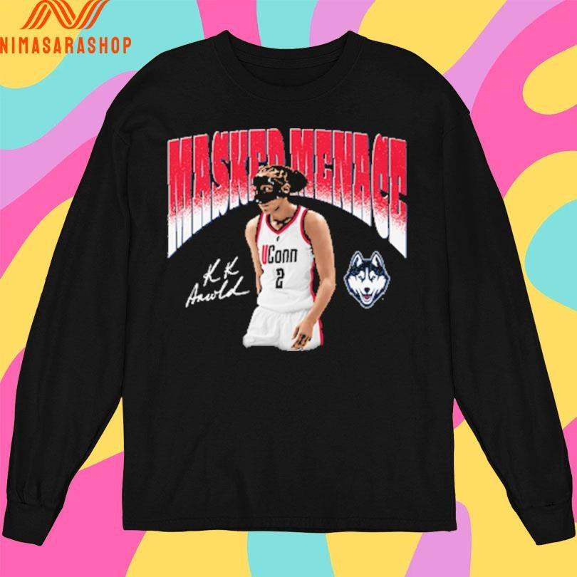 Uconn Huskies Kk Arnold Masked Menace Basketball Player Shirts