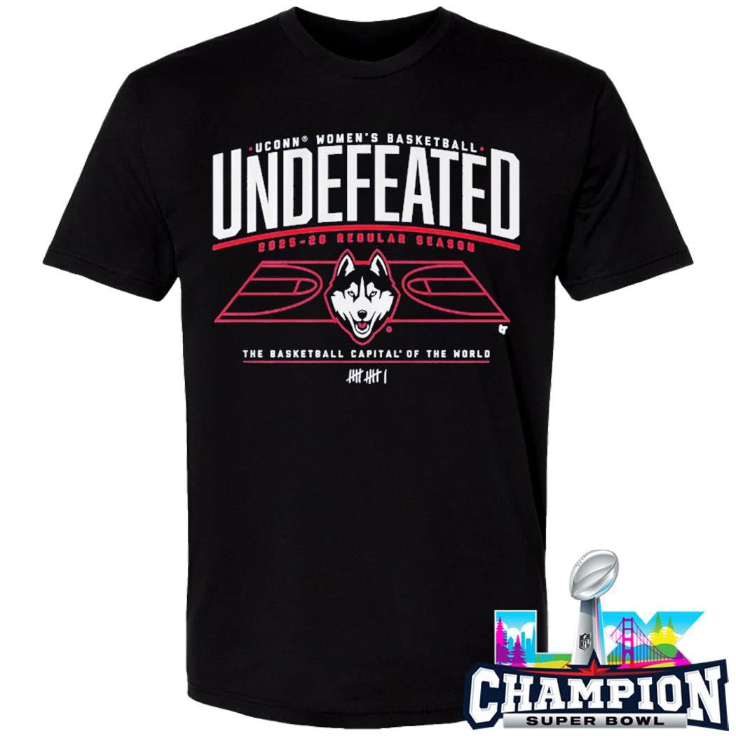 Uconn Huskies Women’s Basketball Undefeated The Basketball Capital Of The World Shirt