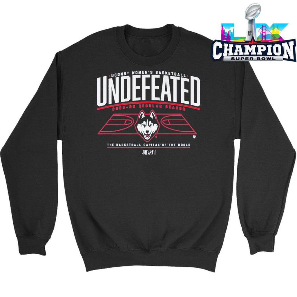 Uconn Huskies Women’s Basketball Undefeated The Basketball Capital Of The World Shirt