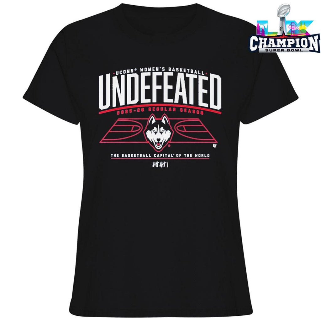 Uconn Huskies Women’s Basketball Undefeated The Basketball Capital Of The World Shirt