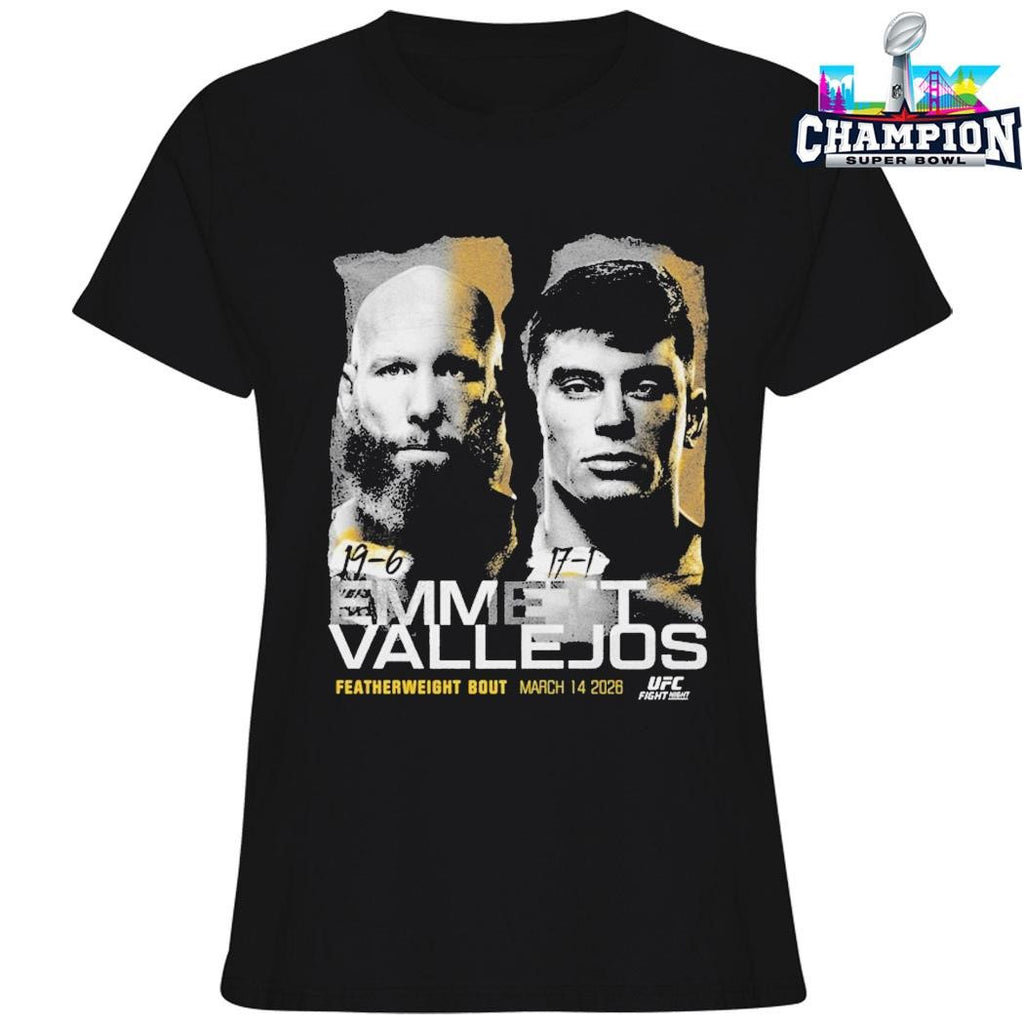 Ufc Fight Night Emmett Vs Vallejos Match Up Shirt