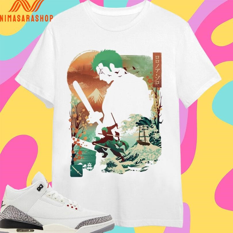 Ukiyo Master Swordsman Roronoa Zoro Shirts