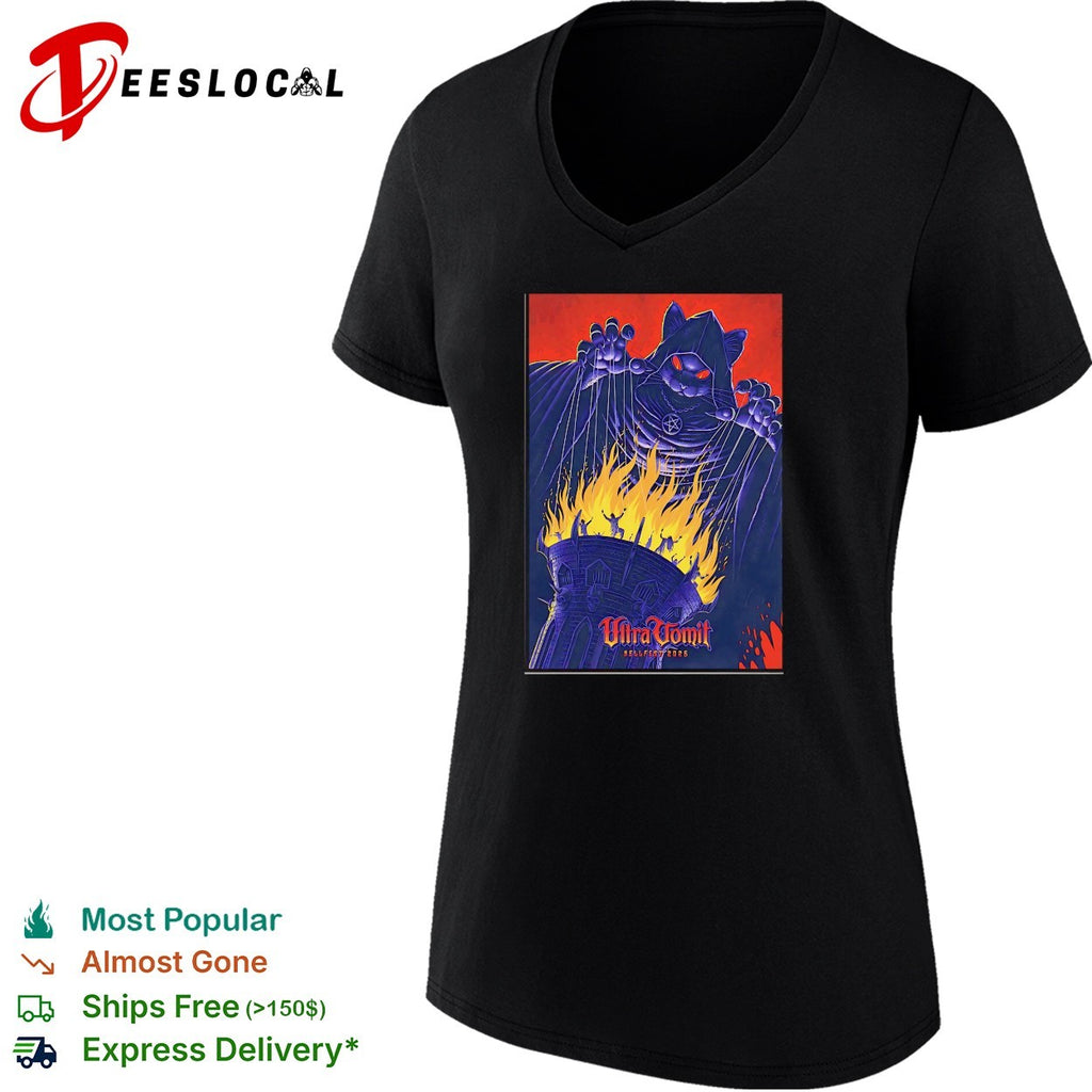 Ultra Vomit Hellfest 2026 Evil Cat Puppet Master Marionette Horror Metal Music shirt