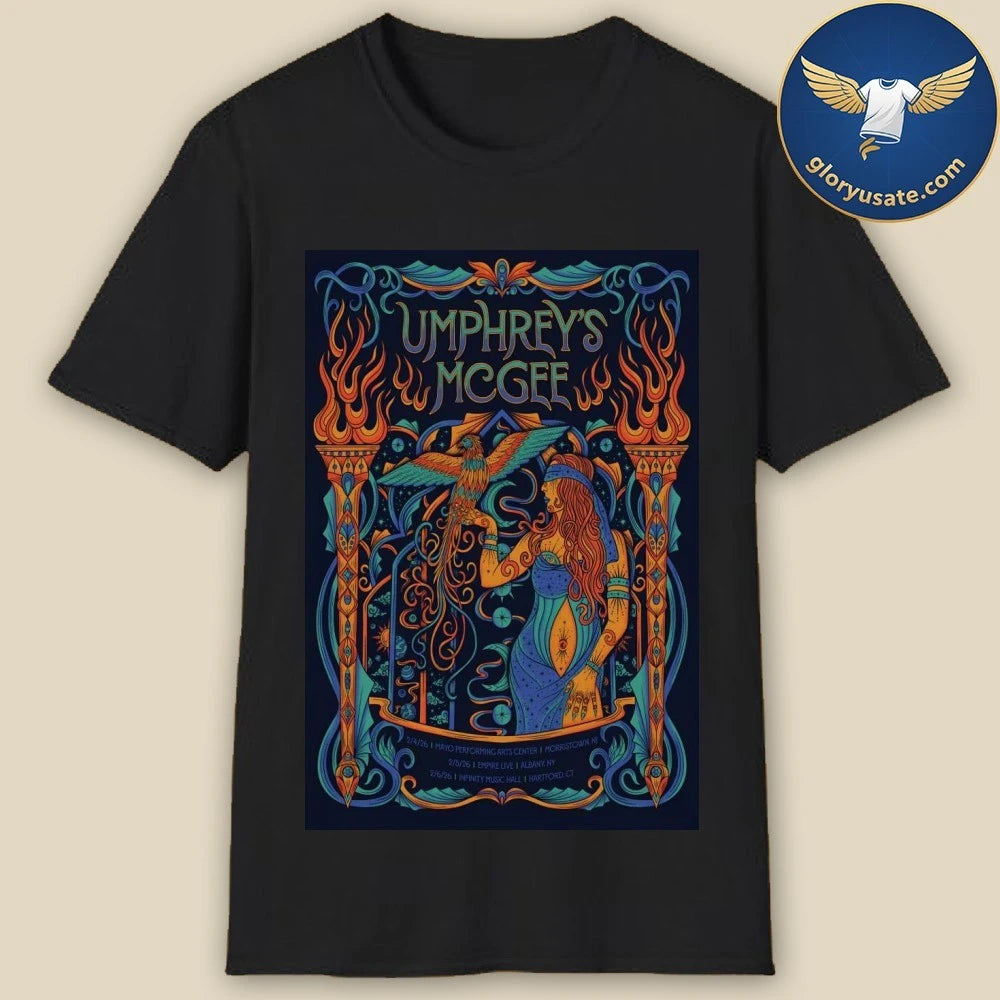 Umphrey’s McGee Feb 4 5 6 2026 In Morristown NJ, Albany NY And Hartford CT Poster Shirt