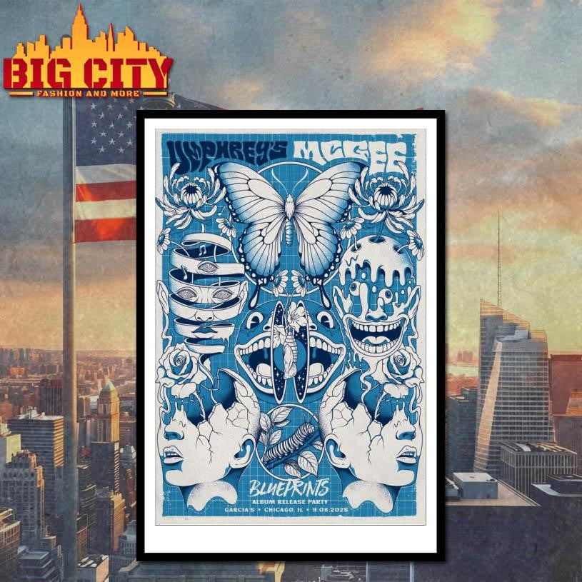 Umphrey’s McGee Garcia’s Chicago IL Sept 8 2025 Poster shirt