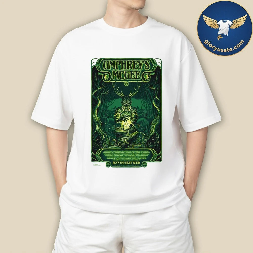 Umphrey’s McGee Tour Sky’s The Limit Winter 2026 Poster Shirt