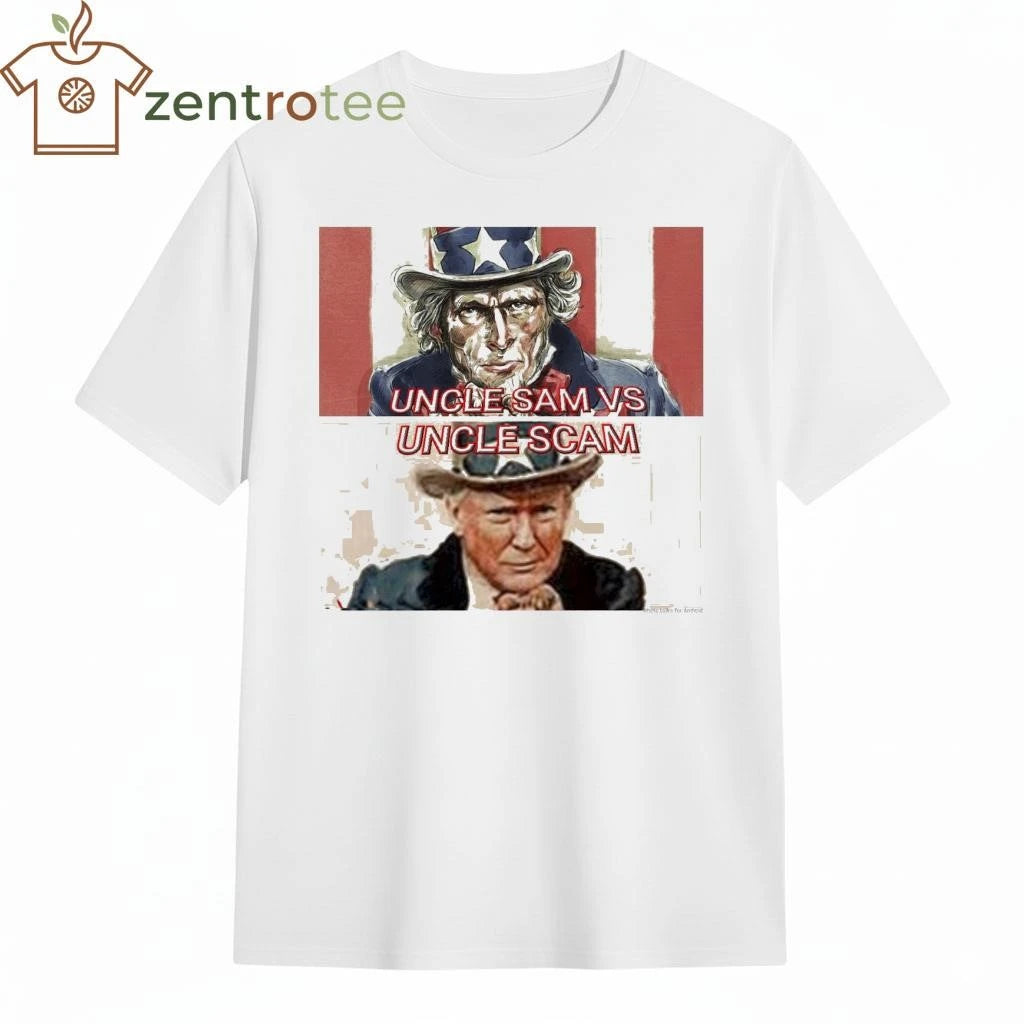 Uncle Sam vs Uncle Scam Trump tee