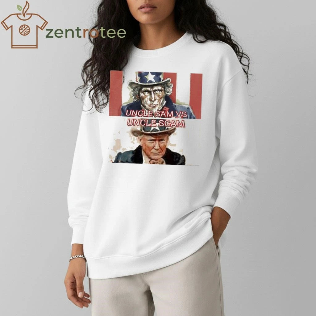Uncle Sam vs Uncle Scam Trump tee