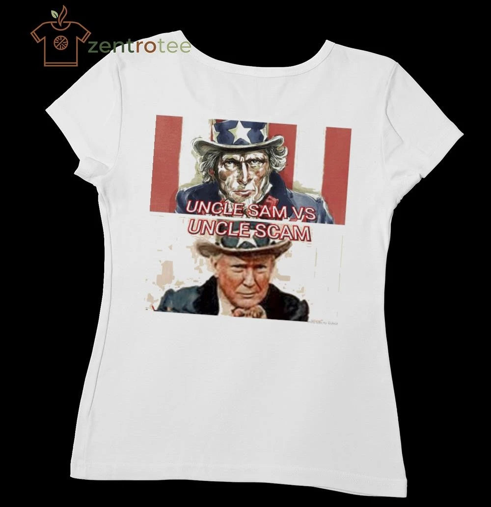 Uncle Sam vs Uncle Scam Trump tee