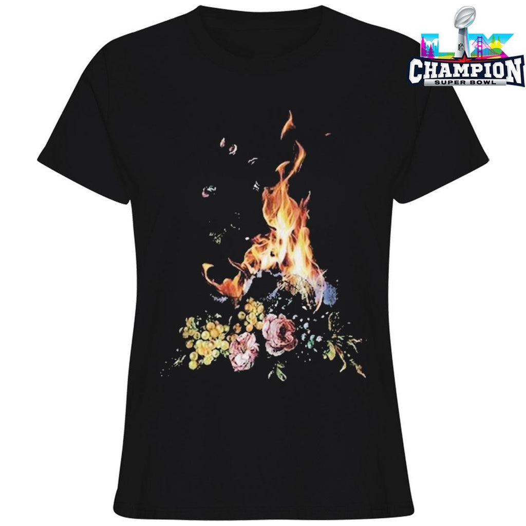 Undercover X Emma Bennett Burning Flower Shirt