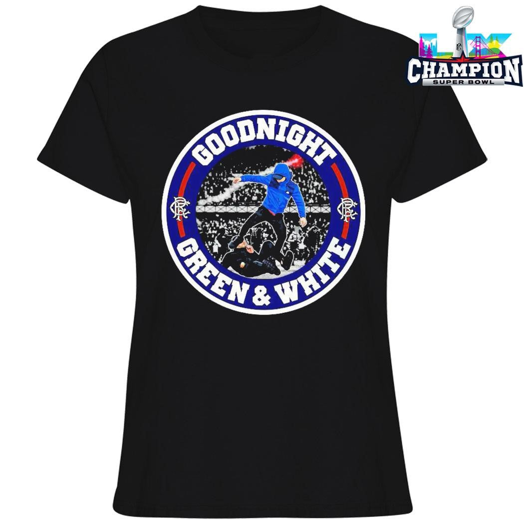 Union Bears Goodnight Green And White Shirt