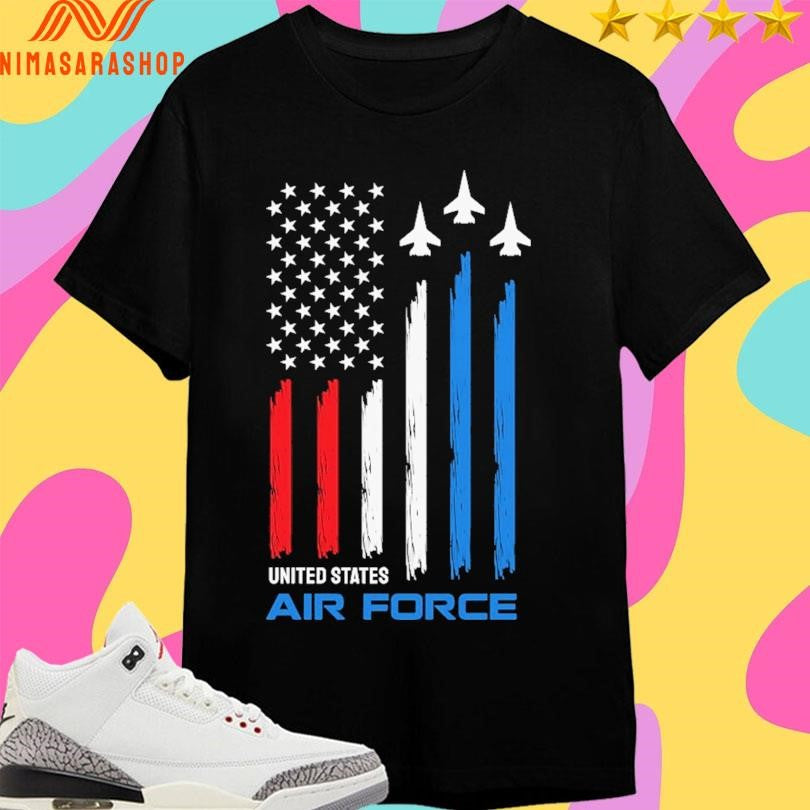 United States Air Force USA Flag Shirts